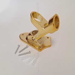 Флагшток настенный из нержавеющей стали 180 см, с кронштейном, цвет золото