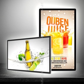 Световой короб / лайтбокс / рамка с LED-подсветкой 50×70 см, цвет серебро Световой короб / лайтбокс / рамка с LED-подсветкой 50×70 см, цвет серебро