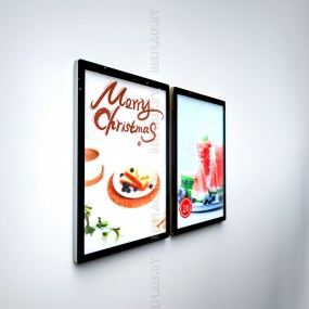 Световой короб / лайтбокс / рамка с LED-подсветкой 40×50 см, цвет серебро Световой короб / лайтбокс / рамка с LED-подсветкой 40×50 см, цвет серебро