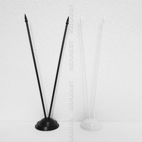 Флагшток настольный двухрожковый