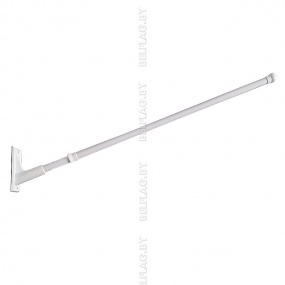 Флагшток настенный, пластиковый, белый, длина 90 см