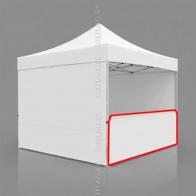 Полустенка для шатра 3×3 м, белая