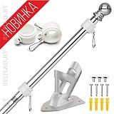 Флагшток настенный из нержавеющей стали 180 см, с кронштейном