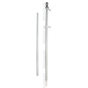 Флагшток настенный из алюминия, 180 см, с кронштейном 45/90 градусов