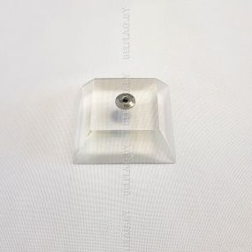 Флагшток настольный Y-обр. на прозрачной пластик. подставке, ассорти