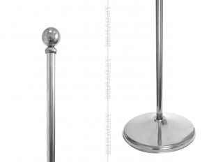 Флагшток напольный телескопический  серебро