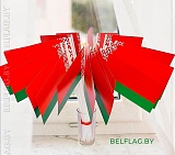 Флажок Республики Беларусь 10х20 см бумажный (100 штук)