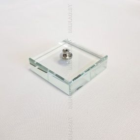 Флагшток настольный Y-обр. на прозрачной пластик. подставке, ассорти