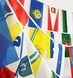 Гирлянда из прямоугольных флажков городов Витебской обл. 15 метров