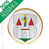 Герб г. Борисова д. 30 см в золотой раме Герб г. Борисова д. 30 см в золотой раме