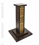 Тумба на один флаг, цвет венге с орнаментом