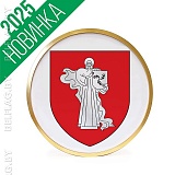 Герб г. Жодино д. 30 см в золотой раме Герб г. Жодино д. 30 см в золотой раме