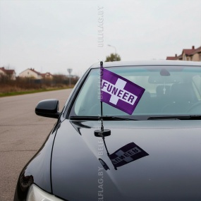 Флагшток автомобильный на магните, 28 см