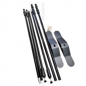 Стенд демонстрационный Press Wall, 2,4х3 метра, алюминий, цвет черный