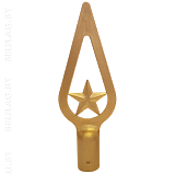 Навершие пластиковое Капля со звездой