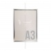 Рамка алюминиевая, защелкивающаяся, формат А3, цвет серебро