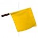 Флажок сигнальный, нерж., мягкая ручка, желтый