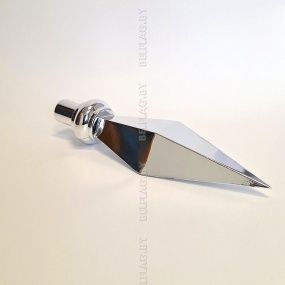 Металлическая пика для флага, серебристый цвет