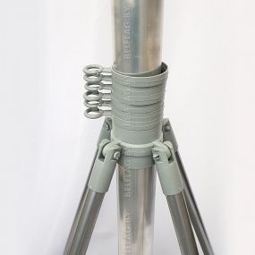 Флагшток телескоп, 5 м, с баннерным плечом на пластиковом основании