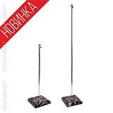 Флагшток настольный, телескоп., с подставкой из черного мрамора