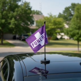 Флагшток автомобильный на магните, 28 см