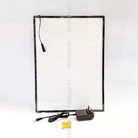 Ультра тонкая алюминиевая рамка с подсветкой А4, толщина 10мм, цвет черный