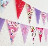 Гирлянда из треугольных флажков на 8 марта 12,5 метров