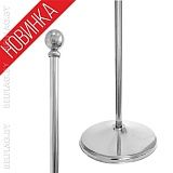 Флагшток напольный телескопический  серебро