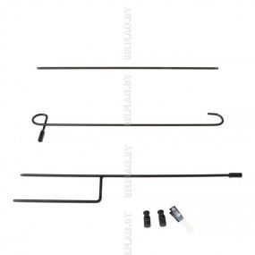 Флагшток садовый 93 см, металлический, черный, под флаг 45x30 см