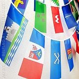 Гирлянда из прямоугольных флажков городов Гомельской обл. 15 метров