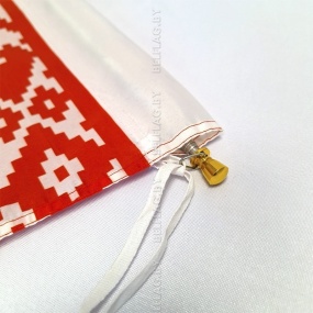 Флагшток телескоп. из нержавейки, с мягкой ручкой и флагом Беларуси 75×150 см