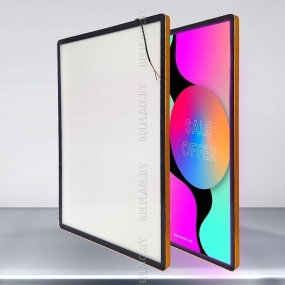 Световой короб / лайтбокс / рамка с LED-подсветкой 50×70 см, цвет золото