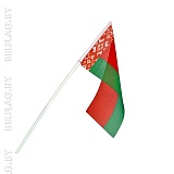 Флажок Беларуси 12х24 см, на палочке, тканевый Флажок Беларуси 12х24 см, на палочке, тканевый