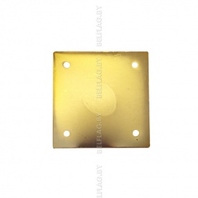 Кронштейн настенный из нержавеющей стали на 1 флаг, d30мм, цвет золото (гальваника)