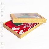 Коробка упаковочная 355х255х40 мм крафт с прозрачным окном Коробка упаковочная 355х255х40 мм крафт с прозрачным окном