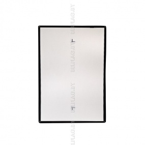 Рамка алюминиевая с прозрачным пласт. экраном на магнитах, формат А3, толщина 14 мм, цвет черный/серебро