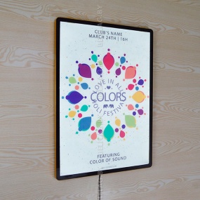 Световой короб / лайтбокс / рамка с LED-подсветкой 40×50 см, цвет золото Световой короб / лайтбокс / рамка с LED-подсветкой 40×50 см, цвет золото