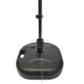 Белое наливное пластиковое основание 20 кг с заливной горловиной для флагштока виндер