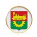 Герб г. Барановичи д. 30 см в золотой раме
