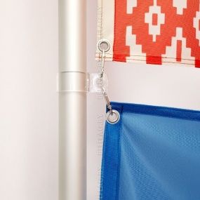 Флагшток алюминиевый 6,9 м, уличный, телескопический, с навершием шар