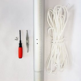 Флагшток алюминиевый 5,1 м, сборный, с механизмом подъёма флага