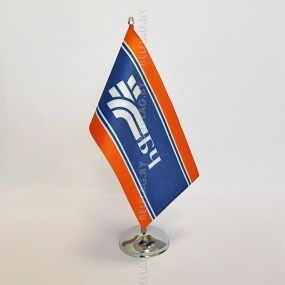 Флагшток настольный, металлический, однорожковый 32см, серебро, DR32S1 Флагшток настольный, металлический, однорожковый 32см, серебро, DR32S1