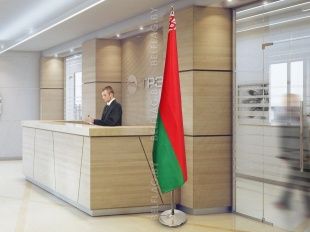 Флагшток напольный телескопический  серебро