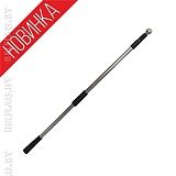 Флагшток металлический, ручной телескоп. 2,5 м, 3 секции, навершие шар Флагшток телескопический 2,5 м, 3 секции, с навершием шар