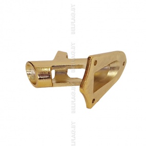 Флагшток настенный из нержавеющей стали 180 см, с кронштейном, цвет золото